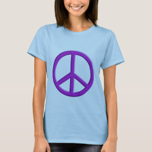 T-shirt Signe de paix de lavande