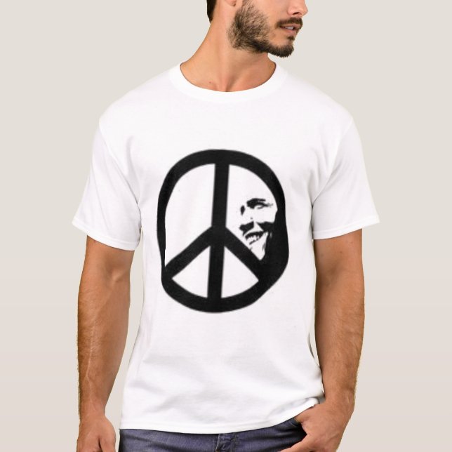 T-shirt signe de paix d'obama (Devant)
