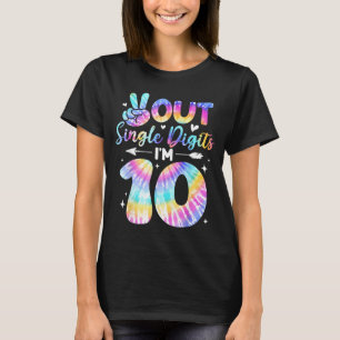 T-shirt Signe de Paix Double Chiffres 10ème Anniversaire P