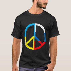 T-shirt Signe de paix en Ukraine et drapeau russe - Paix m