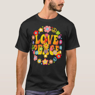 T-shirt SIGNE DE PAIX LOVE 1960 1970 Tie Dye Hippie Super