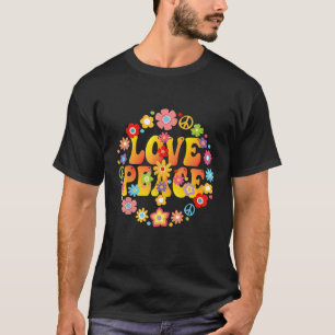 T-shirt SIGNE DE PAIX LOVE 1960S 1970S Tie Dye Hippie Supe