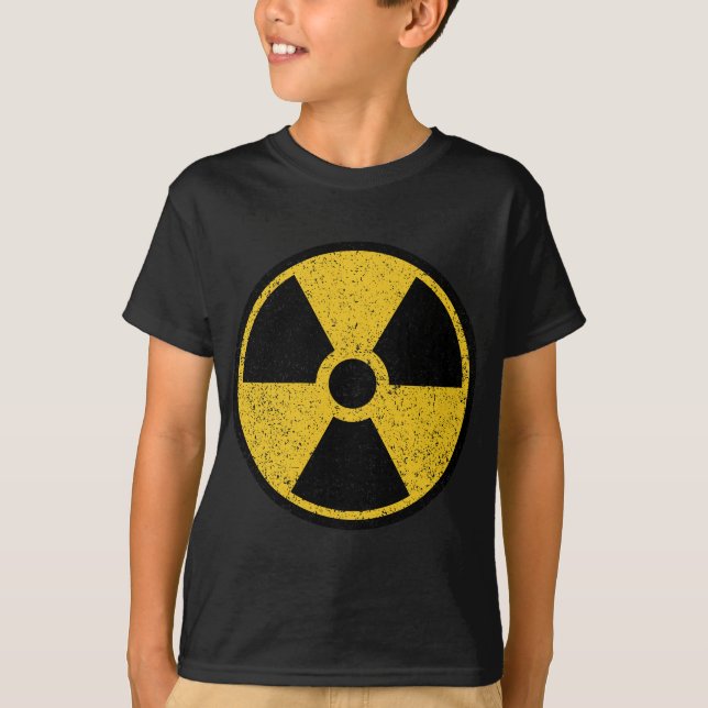 T-SHIRT SIGNE DE RADIATION DU SYMBOLE D'AVERTISSEMENT NUCL (Devant)
