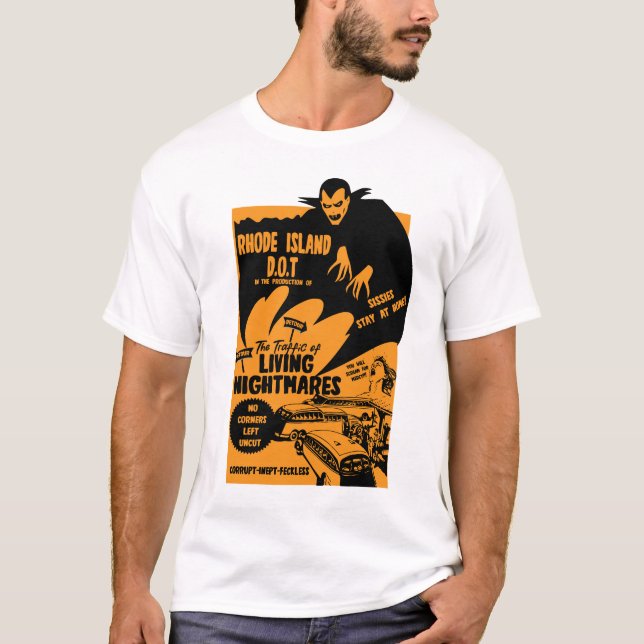 T-shirt SIGNE DE ROUTE Rhode Island Funny Road (Devant)