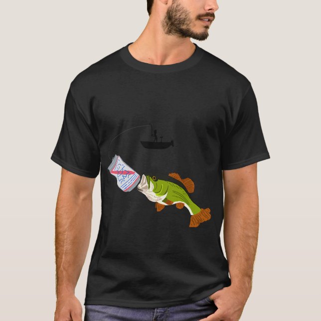 T-shirt Signe de vie de pêche (Devant)