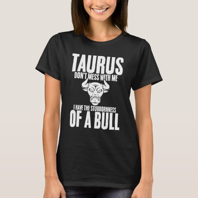 T-shirt Signe de zodiaque de définition de Taurus pour ast (Devant)