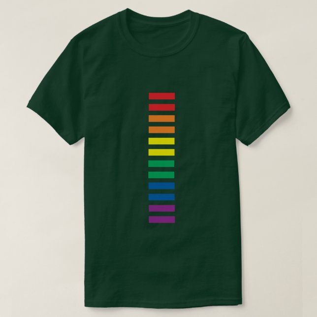 T-SHIRT SIGNE D'ÉGALITÉ DE RAINBOUR LGBTQI GAY LESBIAN FID (Design devant)