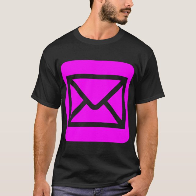 T-shirt Signe d'enveloppe - Magenta (Devant)