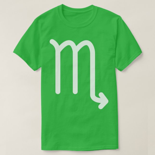 T-shirt SIGNE D'Horoscope Zodiaque Blanc Simple Scorpio (Design devant)