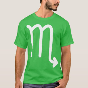 T-shirt SIGNE D'Horoscope Zodiaque Blanc Simple Scorpio