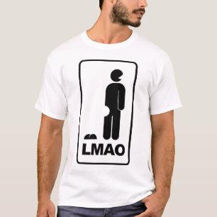 T-shirt Signe d'icône de LMAO ROFL LOL