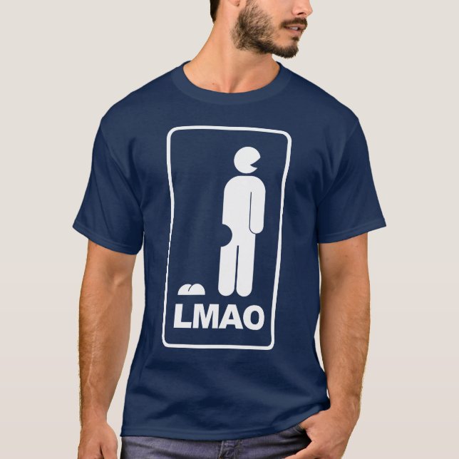 T-shirt Signe d'icône de LMAO ROFL LOL (Devant)
