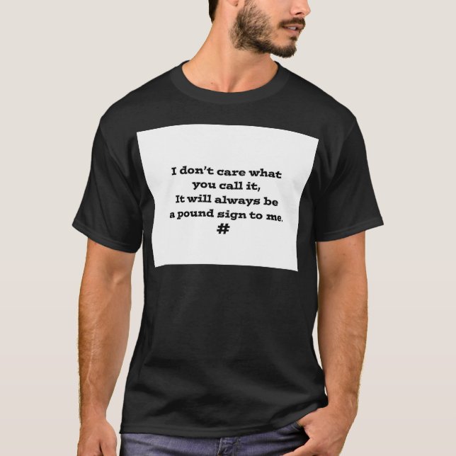T-shirt Signe dièse (Devant)