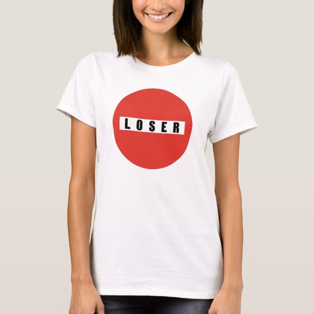 T-SHIRT SIGNE D'INTERDICTION LOSER (Devant)