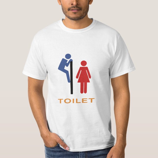 T-shirt Signe drôle de toilette (Devant)