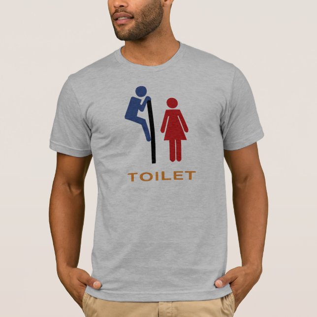 T-shirt Signe drôle de toilette (Devant)