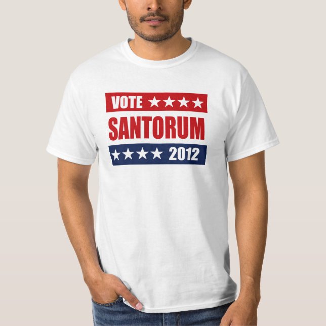 T-SHIRT SIGNE DU VOTE SANTORUM 2012 (Devant)