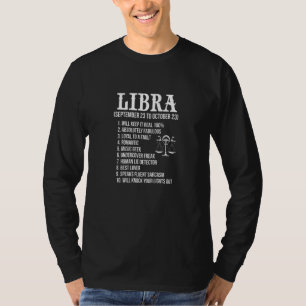 T-shirt Signe du zodiaque Balance Horoscope Symbole astrol