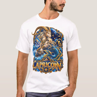 T-shirt Signe du zodiaque Capricorne Chèvre de mer Astrolo
