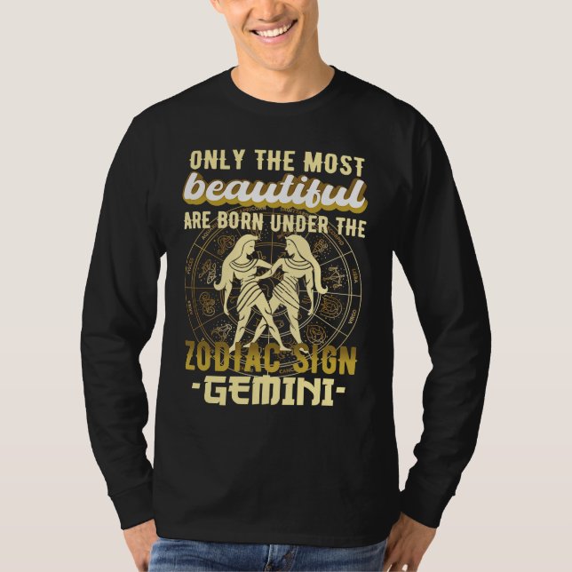 T-shirt Signe du zodiaque Gémeaux Astrologie (Devant)