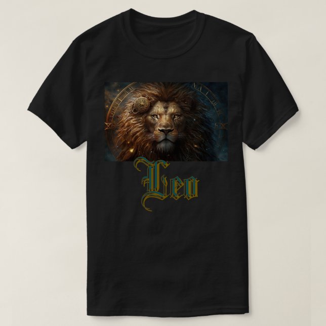 T-shirt Signe du zodiaque Lion (Design devant)