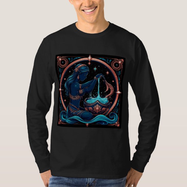 T-shirt Signe du zodiaque Verseau (Devant)