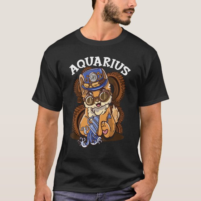T-shirt Signe du zodiaque Verseau (Devant)