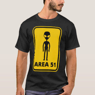 T-shirt Signe d'UFO d'alien du secteur 51