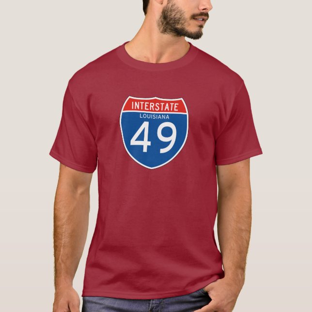 T-shirt Signe d'un état à un autre 49 - la Louisiane (Devant)