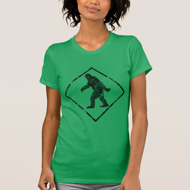 T-shirt Signe grunge de croisement d'homme de Squatchin (Devant)