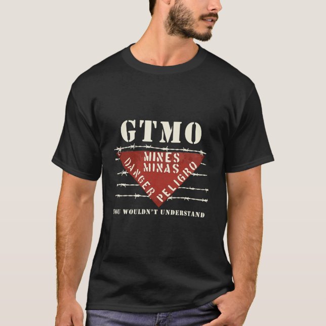 T-shirt Signe Guantanamo Bay Cub de la mine Gtmo Land (Devant)