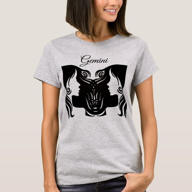 T-shirt SIGNE Horoscope Gemini Zodiac Twins Chemise (Devant)