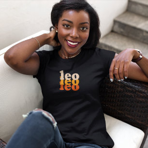 T-shirt SIGNE LÉO Zodiaque Couleur d'alimentation orange