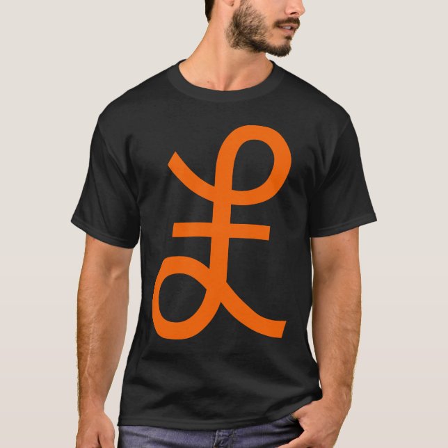 T-shirt Signe Livre - Orange (Devant)