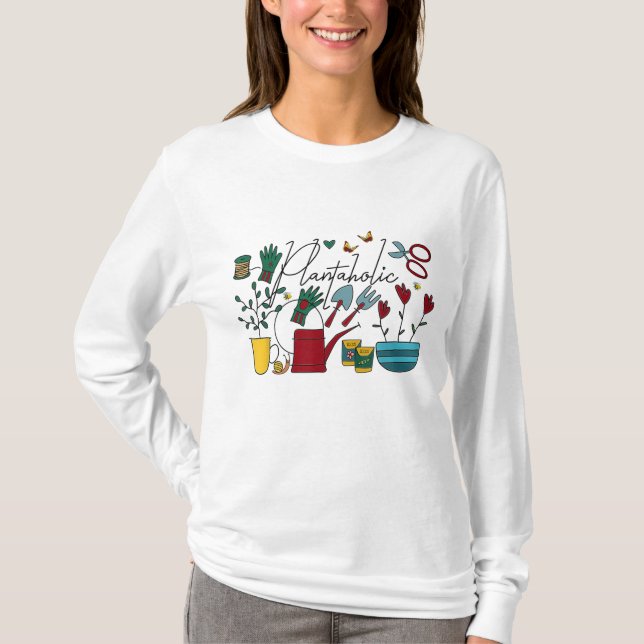 T-shirt Signe Plantaholic de Planter Je Veux Juste Travail (Devant)