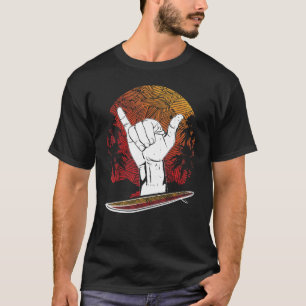 T-shirt SIGNE Shaka Hawaiian Surfing Surf Culture Geste à
