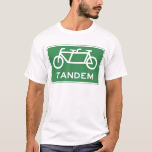 T-shirt Signe tandem de bicyclette
