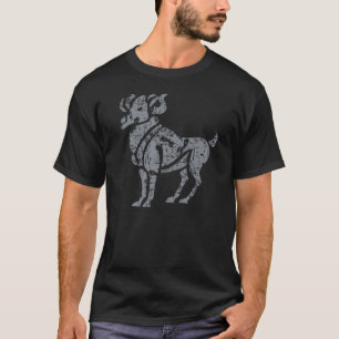 T-shirt Signe Zodiac Aries Grunge 21 mars - 19 avril