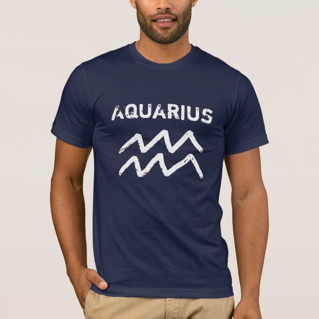 T-shirt SIGNE Zodiaque Aquarius Horoscope Astrologie (Devant)