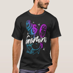 T-shirt SIGNE Zodiaque Gemini Belle Fille Née En Mai Juin