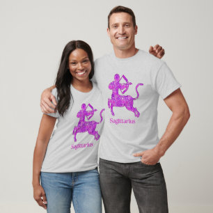 T-shirt Signe zodiaque pour Sagittarius dans Amethyst Purp