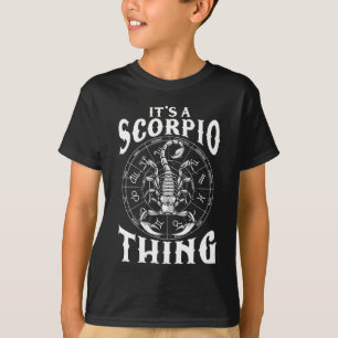 T-shirt SIGNE Zodiaque Scorpio Horoscope Animal d'annivers