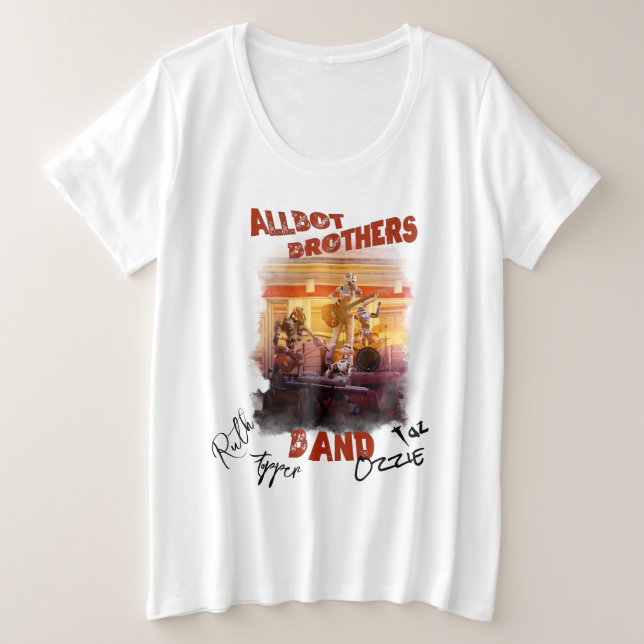 T-shirt Signed Allbot Brothers Band (Design devant)