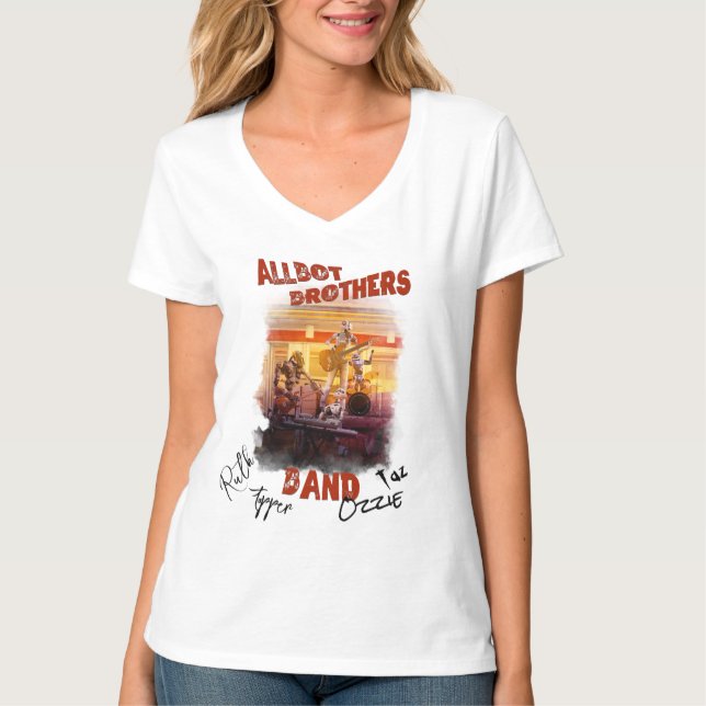 T-shirt Signed Allbot Brothers Band (Devant)