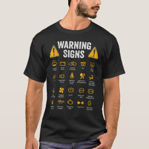 T-shirt Signes d'avertissement de conduite amusants 101 Au
