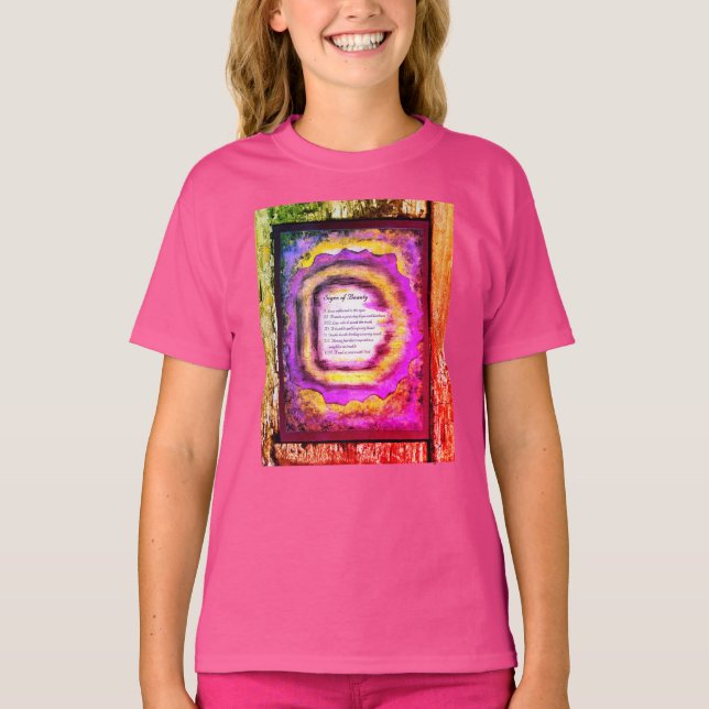T-shirt Signes de beauté (Devant)