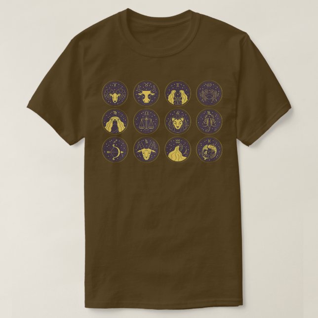T-shirt Signes de zodiaque pour femmes Astrologie Horoscop (Design devant)