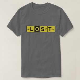 T-shirt Signes directionnels de piste de taxi, perdus