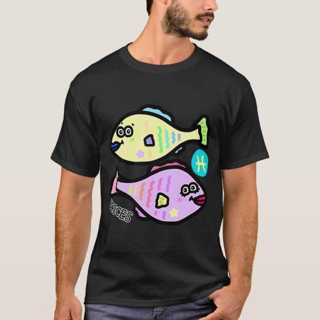 T-shirt Signes du zodiaque Poissons (Devant)
