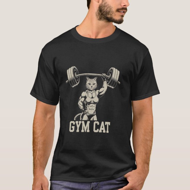 T-shirt Signification de chat de gym Costume de chat de gy (Devant)